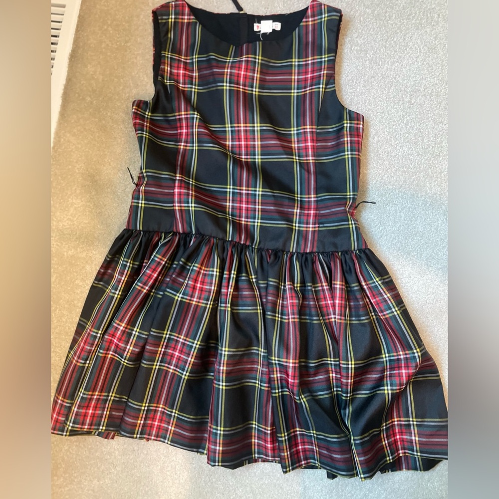 Crewcuts sleeveless tartan dress